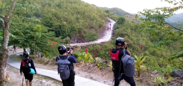 Film Crew at Kawasan Falls